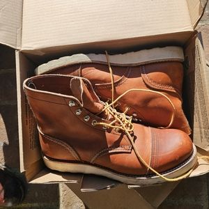 Red wing iron ranger with vibram wedge oro leather